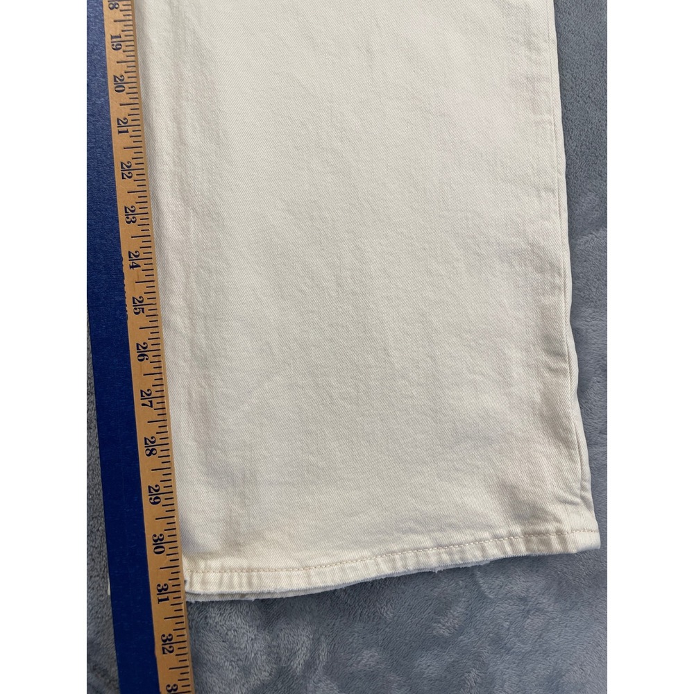American Eagle Outfitters Wide Leg Jeans - Cream - Picture 8 of 16